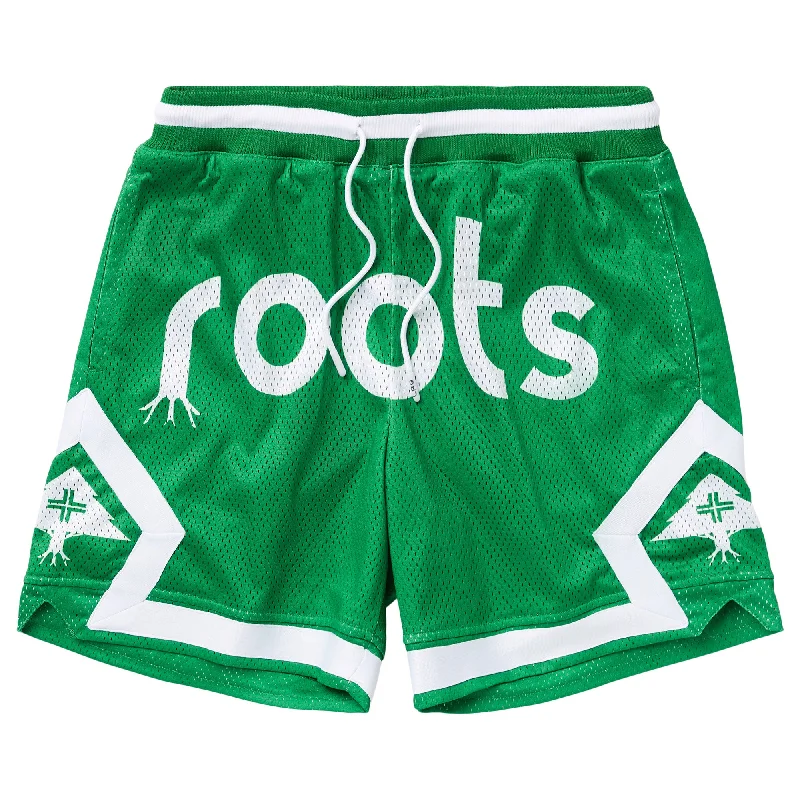 ORIGINAL ROOTS MESH SHORTS - KELLY GREEN Edgy Men's Punk