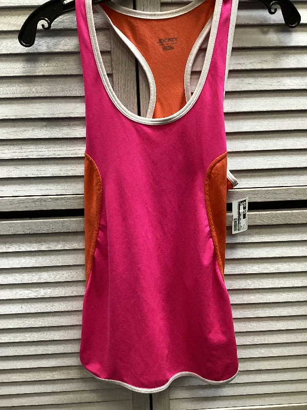 Athletic Tank Top By Jockey In Pink, Size: S Laid