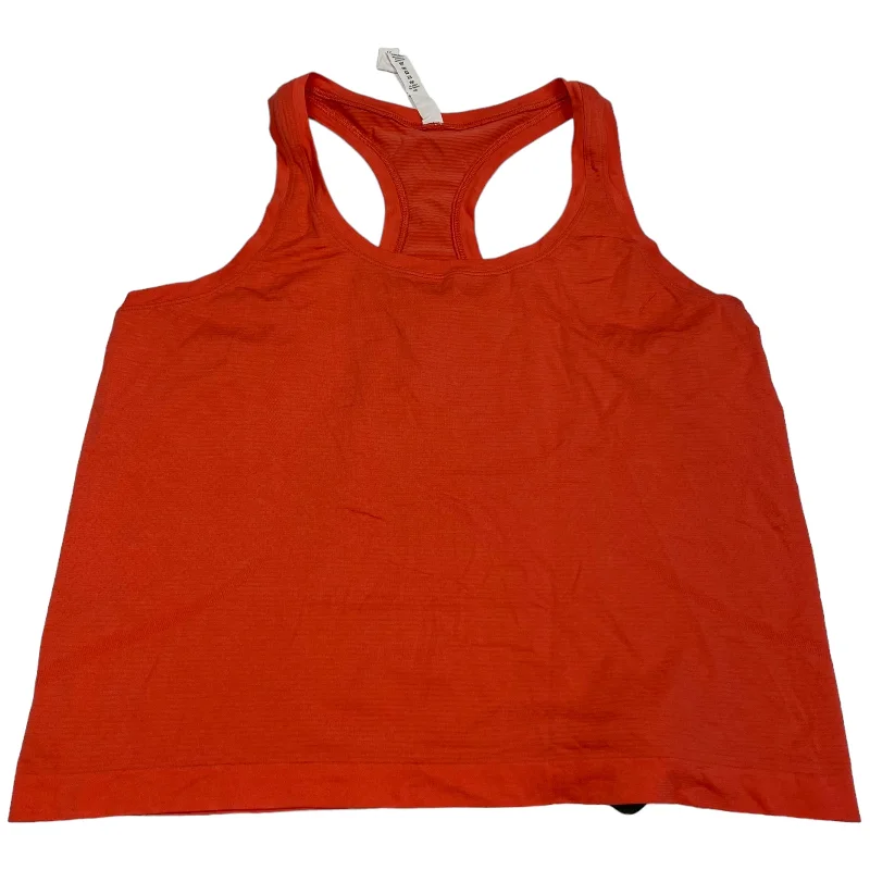 Athletic Tank Top Designer By Lululemon In Red, Size: L Hip Men's Urban