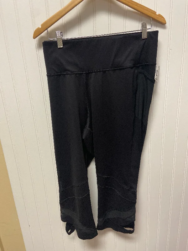 Black Athletic Leggings Capris Clothes Mentor, Size 3x Minimalist Men's Casual 