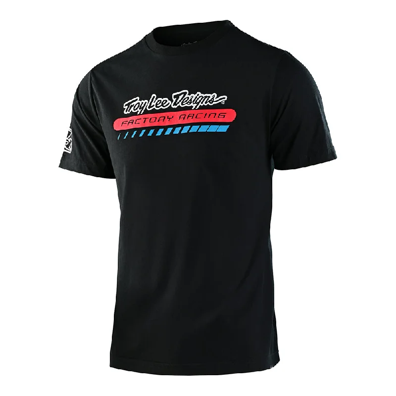 Short Sleeve Tee TLD Factory Racing Black Sleek Men's Contemporary 