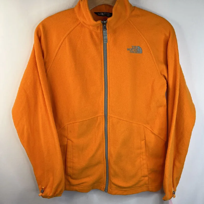 SIze 14-16: The North Face Orange Zip-Up Fleece Jacket Bold Men's Animal