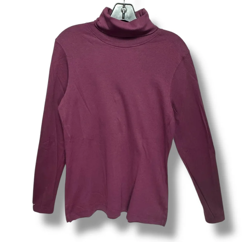 Top Long Sleeve By Peruvian Connection In Maroon, Size: M Stylish Men's Tropical 