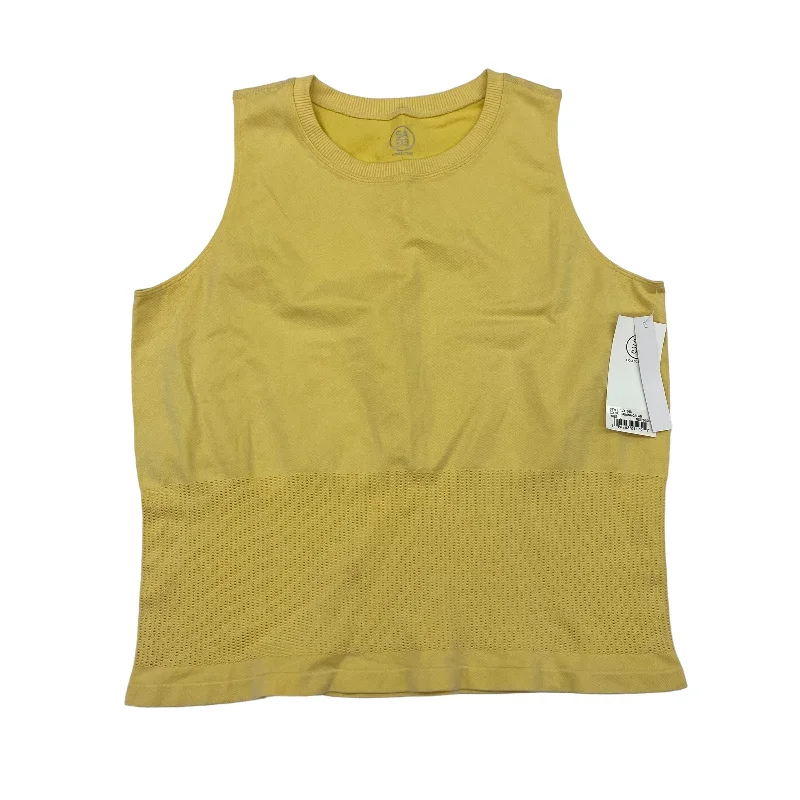 YELLOW ATHLETIC TANK TOP by SAGE Size:L Cool Men's Skate