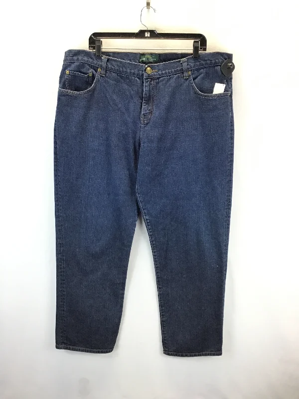 Jeans Boot Cut By Lauren Jeans Co In Blue, Size: 18 Unique Men's Patch