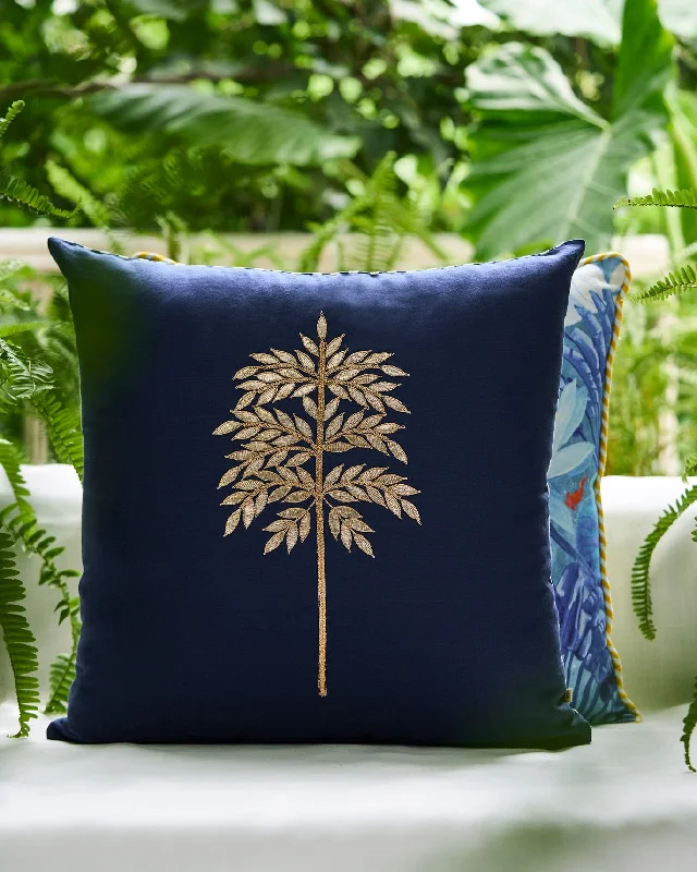 Golden Palm Cushion Cover - Indigo Bohemian Men's Free