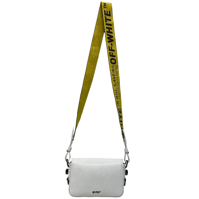 OFF-WHITE/Cross Body Bag/OS/Leather/WHT/ Bold Men's Statement