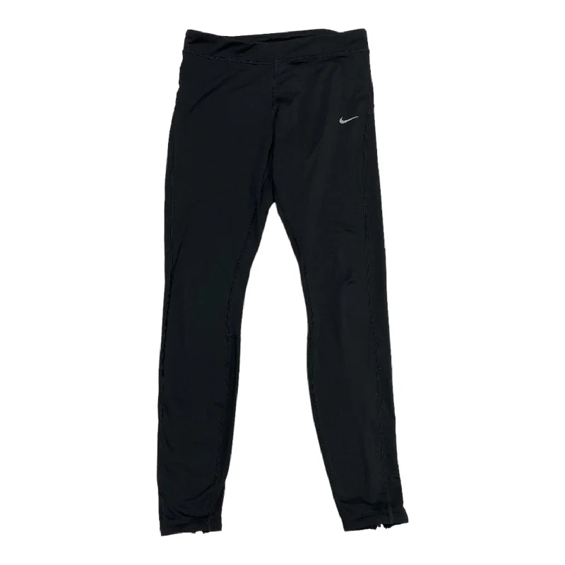 Black Athletic Leggings Nike Apparel, Size M Trendy Men's Bucket