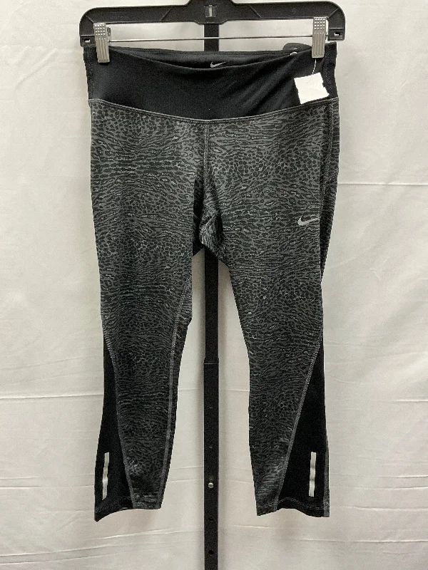 Black & Grey Athletic Leggings Capris Nike Apparel, Size S Sharp Men's Italian