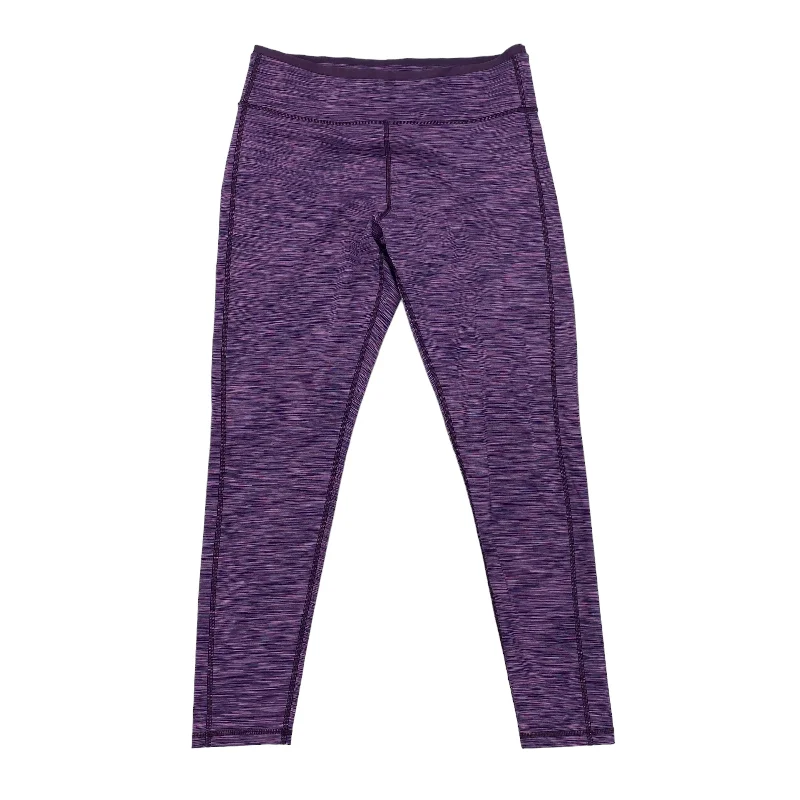 PURPLE TEK GEAR ATHLETIC LEGGINGS, Size XL Laid