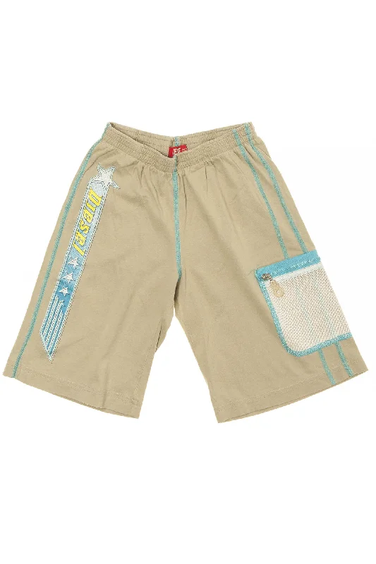 Diesel - Green Shorts with Writing on the Side - 6 Streetwear Style