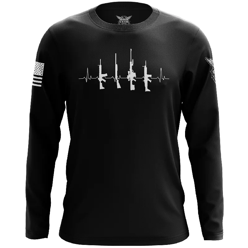 Lifeline Long Sleeve Shirt Elegant Men's Formal 