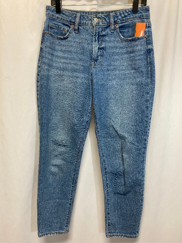 Jeans Straight By Old Navy In Blue Denim, Size: 6 Edgy Men's Punk