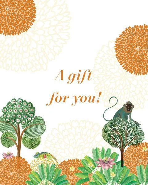 Festive gift card - Forest Sophisticated Men's French