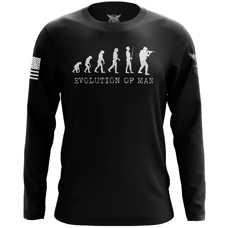 Evolution of Man Long Sleeve Shirt Confident Men's High