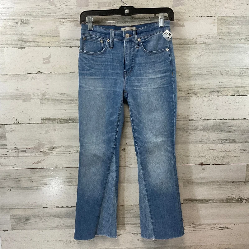 Jeans Boot Cut By Madewell In Blue Denim, Size: 0 Classic Men's Pin