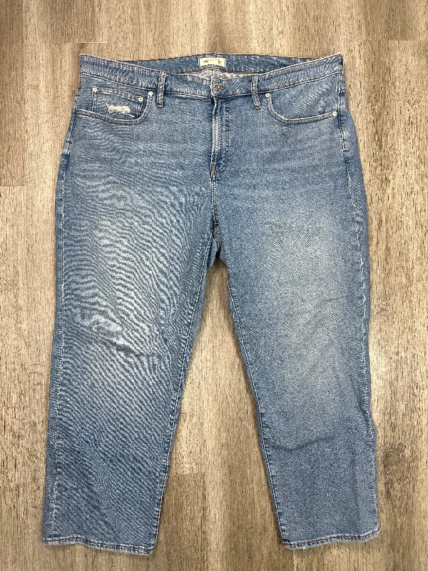 Jeans Cropped By Madewell In Blue Denim, Size: 20 Refined Men's Velvet