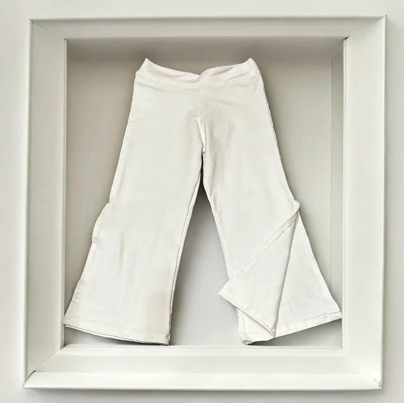 White Flare Pants Sporty Men's Tennis