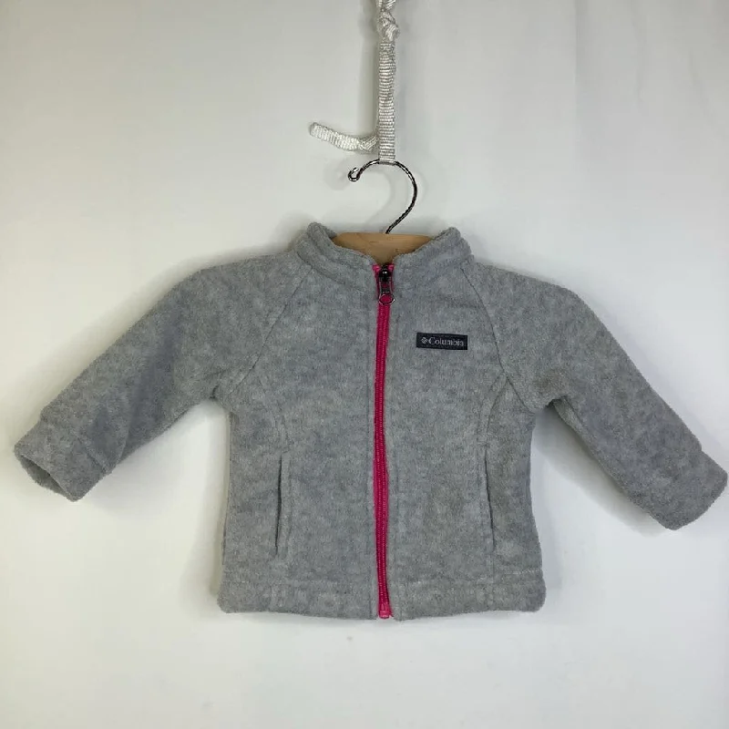 Size 3-6m: Columbia Light Grey Fleece Coat Sharp Men's Italian