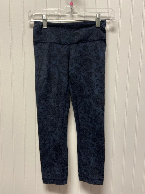 Navy Athletic Leggings Lululemon, Size Xs Adventure