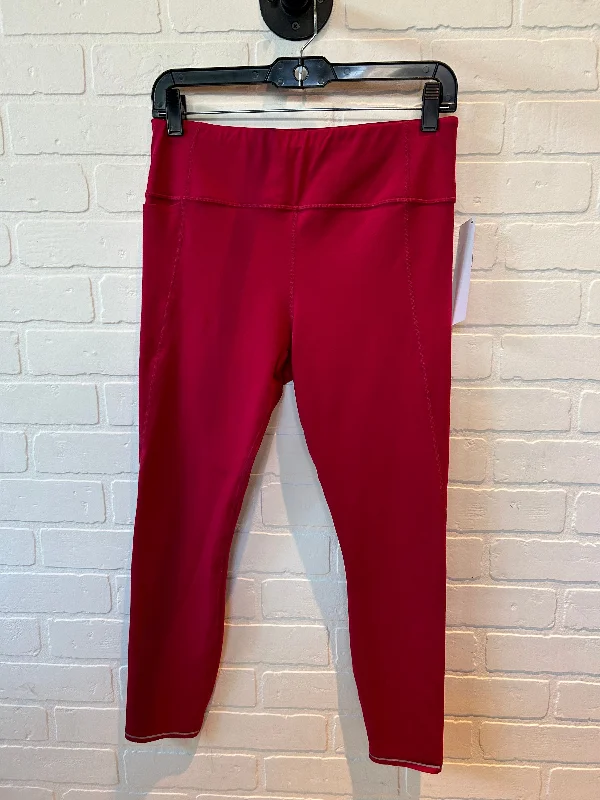 Red Athletic Leggings Capris Athleta, Size 8 Dynamic Men's Glow