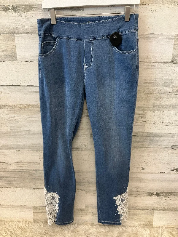 Jeans Straight By Ethyl In Blue, Size: 8 Monochromatic Office Style