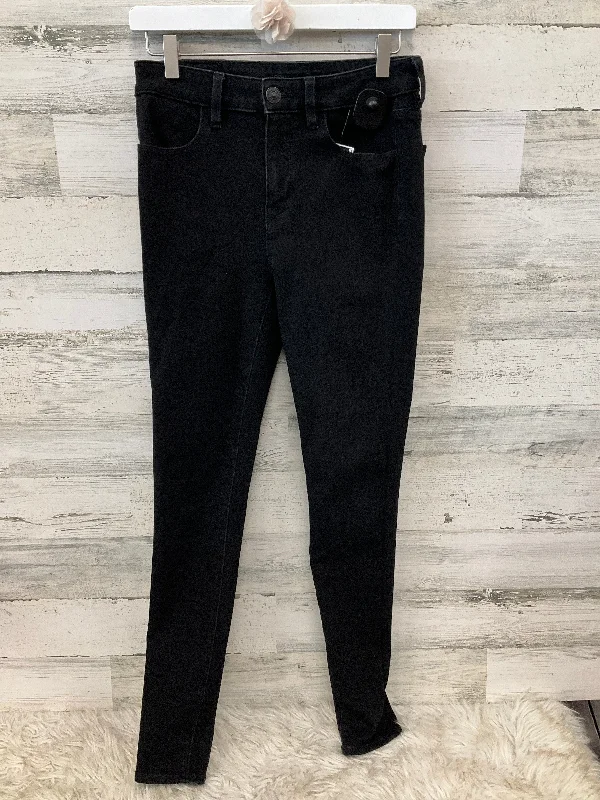 Jeans Skinny By American Eagle In Black, Size: 6 Minimalist Men's Casual 