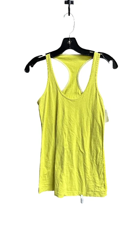 Athletic Tank Top By Lululemon In Yellow, Size: S Athletic Men's Compression