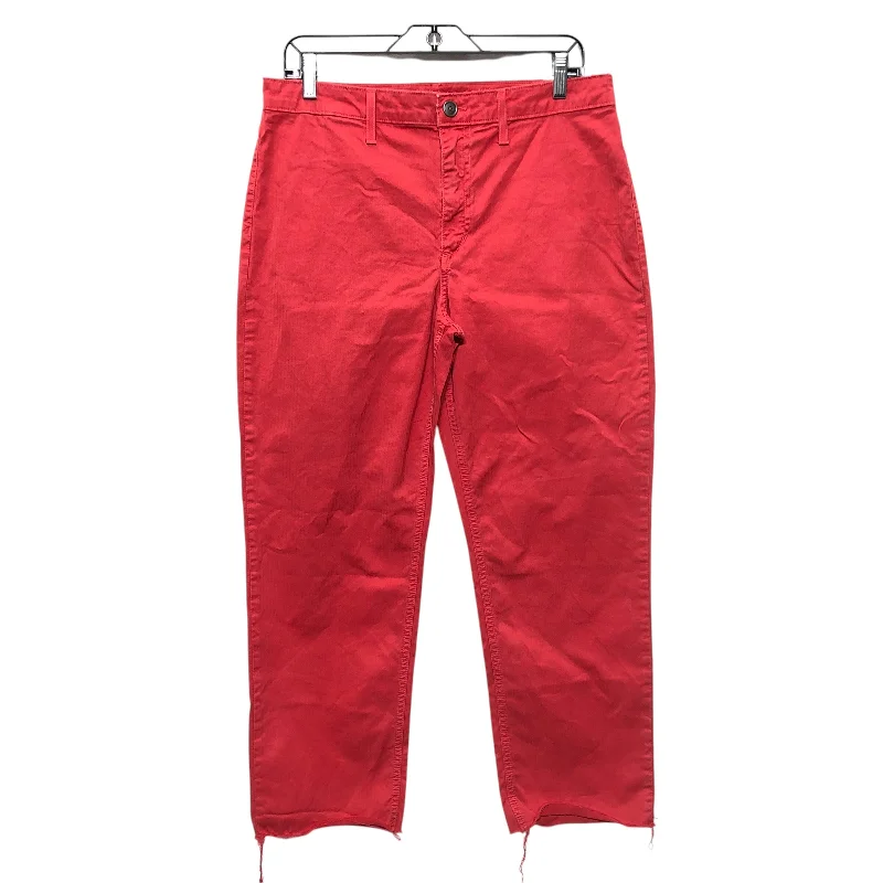 Jeans Cropped By Joes Jeans In Red, Size:12 Tailored