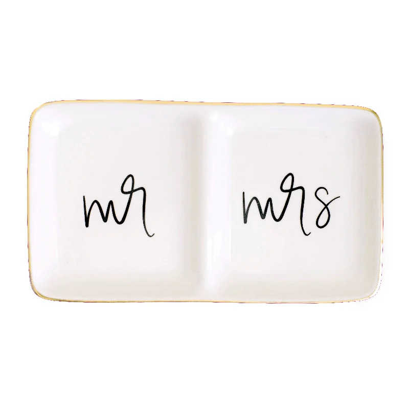 Mr and Mrs Jewelry Dish Stylish Men's Neon