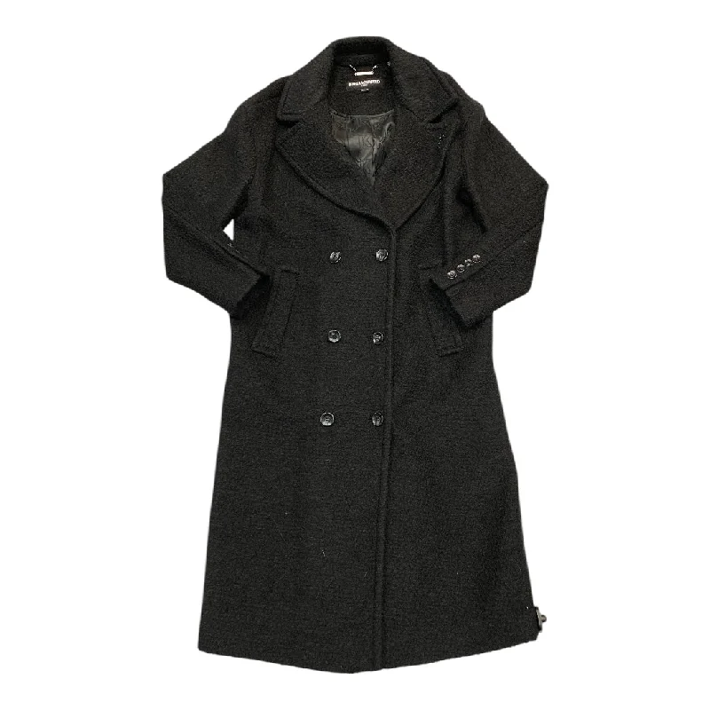 Coat Designer By Karl Lagerfeld In Black, Size:Xs Monochromatic Office Style