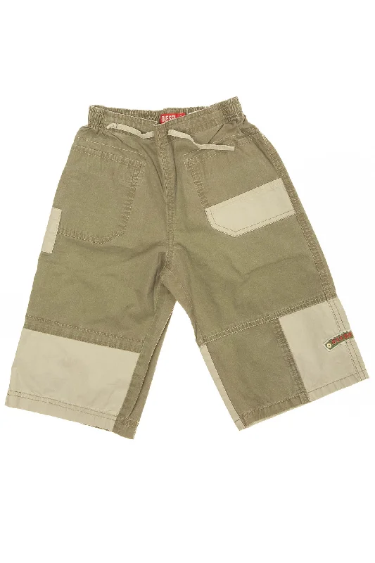 Diesel - Olive Green Cargo Shorts - S Sophisticated Men's French