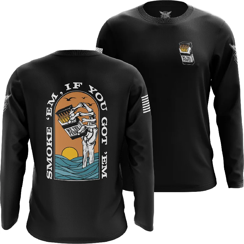 Smoke 'Em Long Sleeve Shirt Tough Men's Military