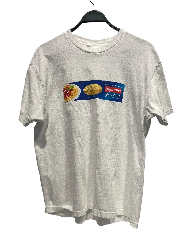 Supreme/T-Shirt/L/Cotton/WHT/spaghetti Monochromatic Office Style