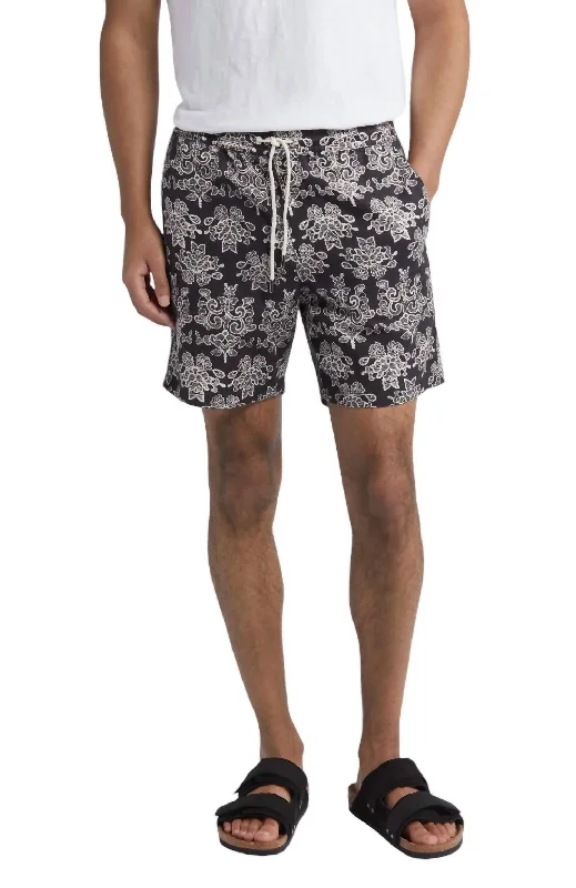 Gregor 5210 Shorts In Black Cclassic Men's Tweed