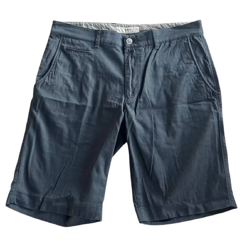 Men's Bari Shorts In Navy Blue Laid