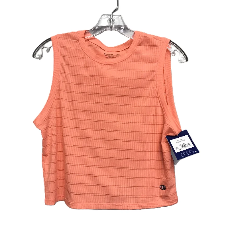 Athletic Tank Top By Champion In Orange, Size: L Elegant Men's Cashmere