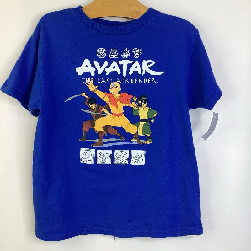 Size 6: Nickelodeon Blue/ Avatar The Last Airbender Print T-Shirt Modern Men's Tech