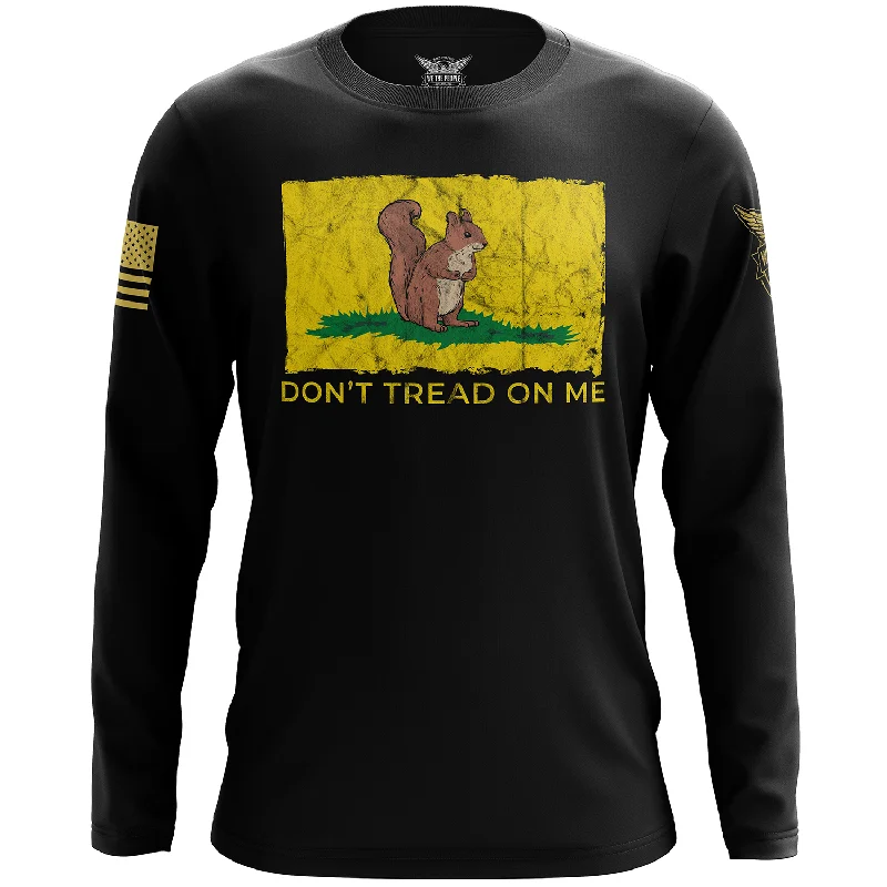 Don't Tread On Me Squirrel Long Sleeve Shirt Athletic Men's High