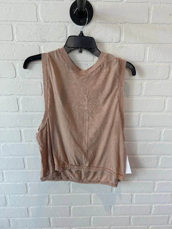 Athletic Tank Top By Free People In Tan, Size: M Artistic Men's Hand