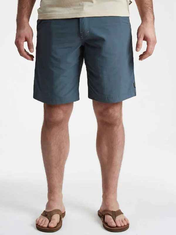 7.5" Horizon Hybrid Shorts 2.0 In Petrol Modern Men's Geometric