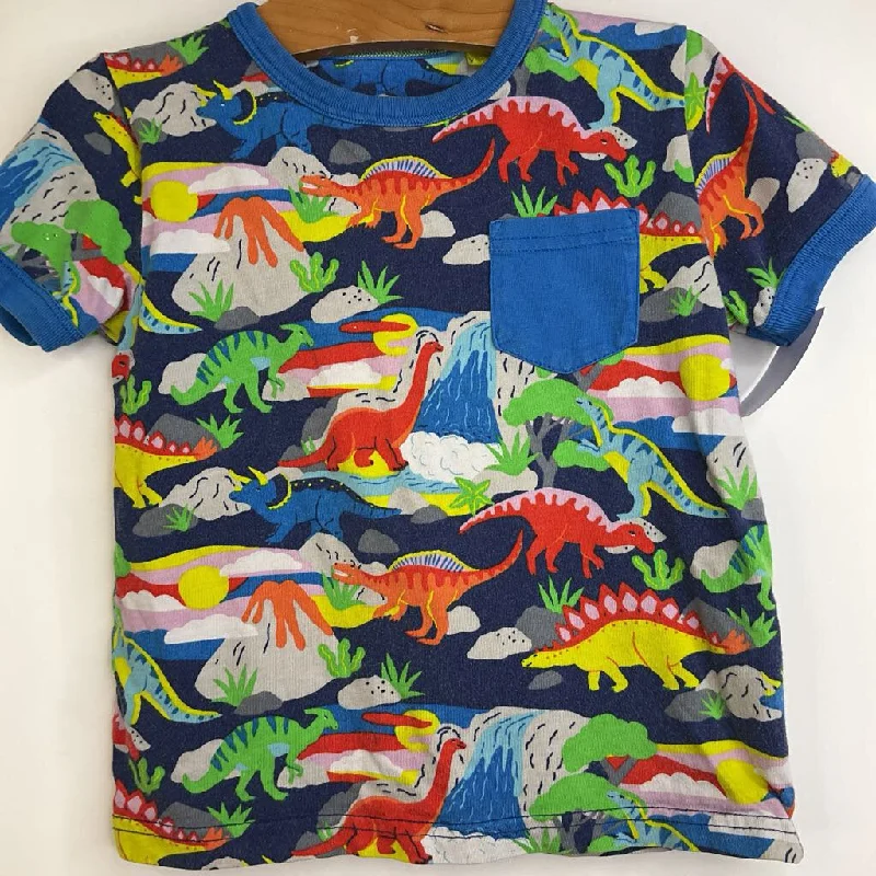 Size 4-5: Mini Boden Colorful Dinosaurs T-Shirt Lumberjack