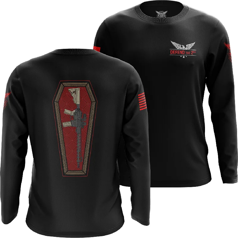 Casket Carry Long Sleeve Shirt Edgy Men's Punk