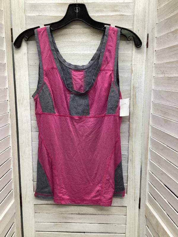 Athletic Tank Top By Lululemon In Grey & Pink, Size: 6 Elegant Men's Formal 