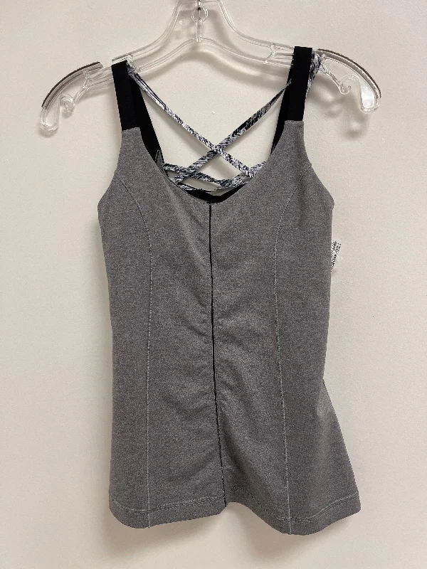 Athletic Tank Top By Lululemon In Grey, Size: S Monochromatic All