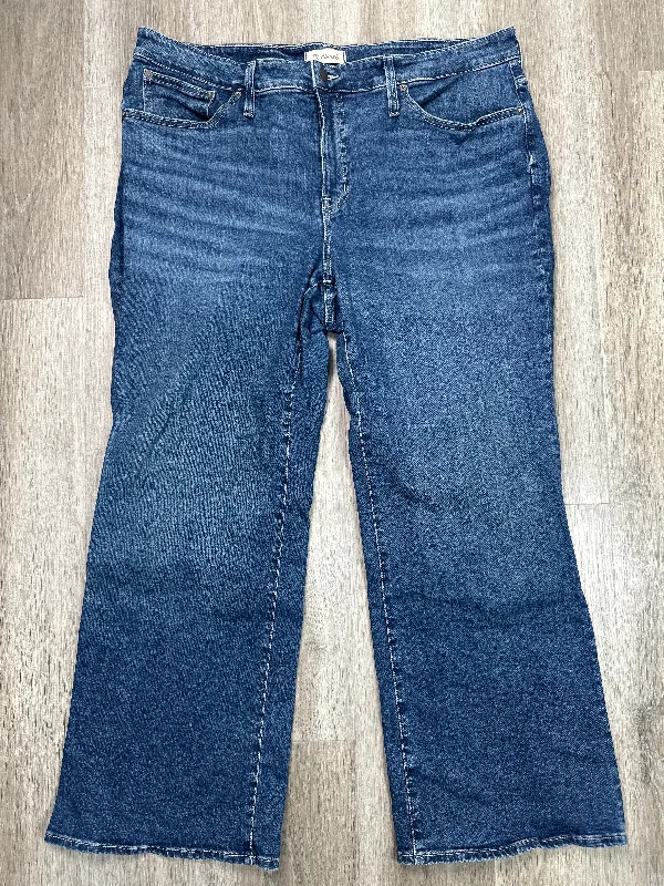 Jeans Flared By Madewell In Blue Denim, Size: 20 Artistic Men's Hand