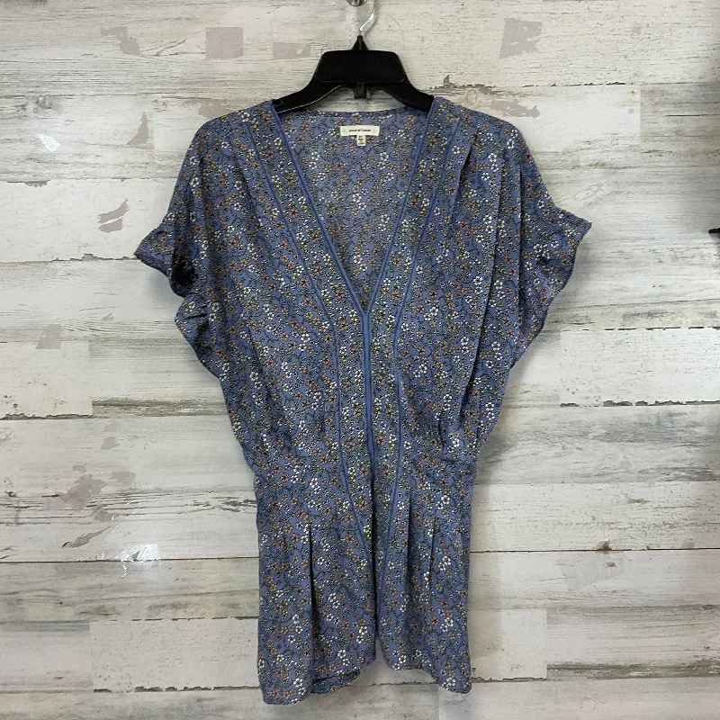 Top Short Sleeve By Max Studio In Blue, Size: 2x Unique Men's Upcycled