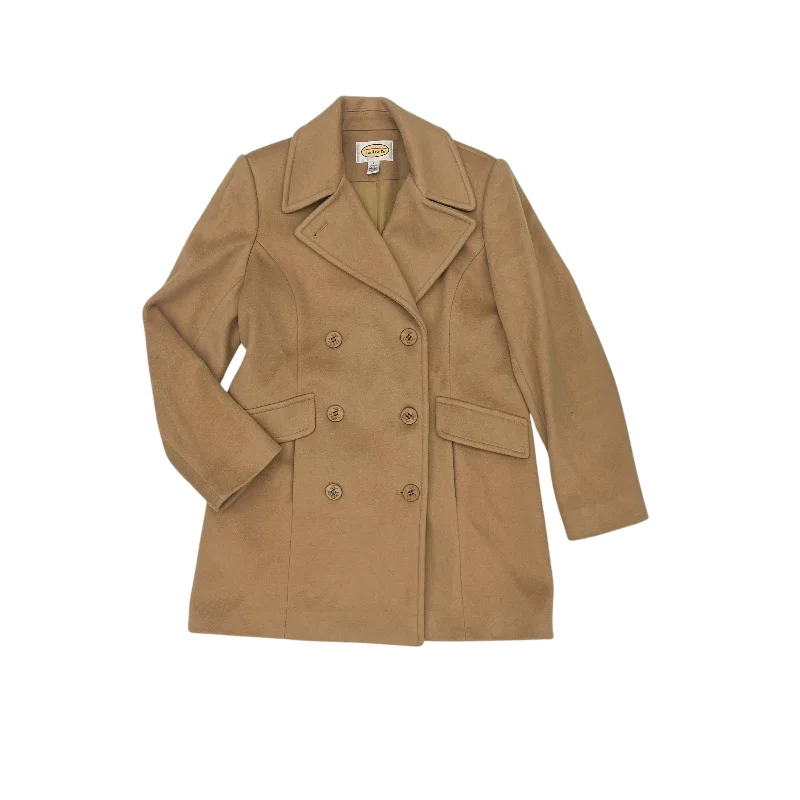 Coat Wool By Talbots In Tan, Size:S Practical Men's Quick