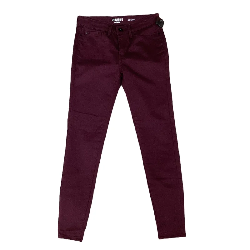 Jeans Jeggings By Denizen By Levis In Maroon, Size: 6 Rugged Men's Outdoor 