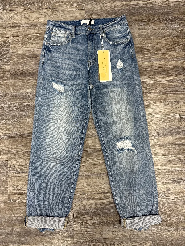 Jeans Cropped By Risen In Blue, Size: 6 Streetwear Style